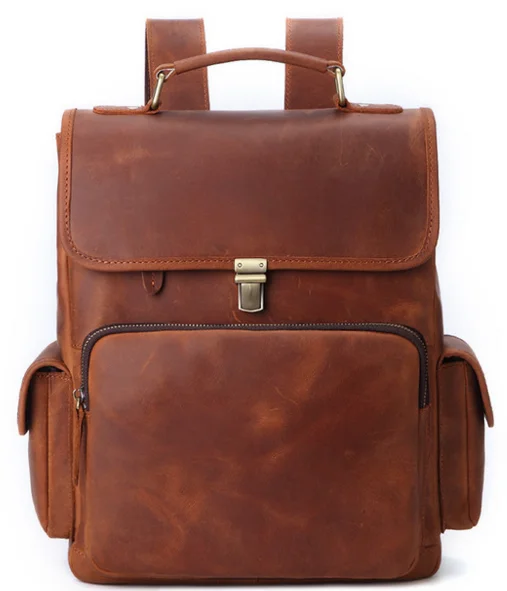 Men's Genuine Leather High Capacity Backpacks Male Climbing Travel Preppy Luggage Bags Cowhide Sequined School Bags Totes D618
Men's Genuine Leather High Capacity Backpacks Male Climbing Travel Preppy Luggage Bags Cowhide Sequined School Bags Totes D618