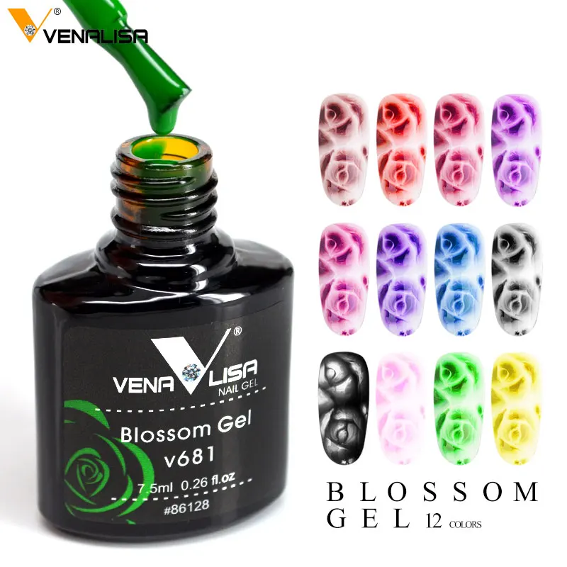 Venalisa 12 Colors Nail Art Gel Nail Polish Beauty Manicure DIY Nail Design Flower Blooming Effect Nail Blossom Varnish
Venalisa 12 Colors Nail Art Gel Nail Polish Beauty Manicure DIY Nail Design Flower Blooming Effect Nail Blossom Varnish