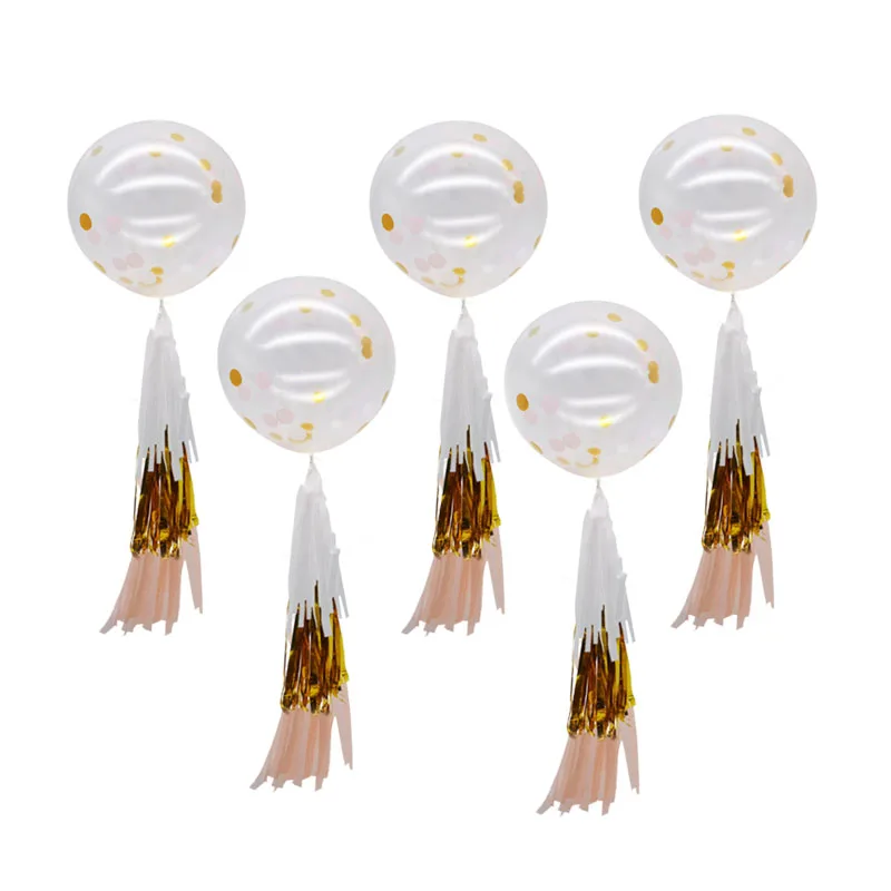 5Pcs 12 Inches Pearl Latex Balloons Tissue Paper Confetti Ballon Papper Tassels Balloons for Home Birthday Wedding Decoration 
5Pcs 12 Inches Pearl Latex Balloons Tissue Paper Confetti Ballon Papper Tassels Balloons for Home Birthday Wedding Decoration