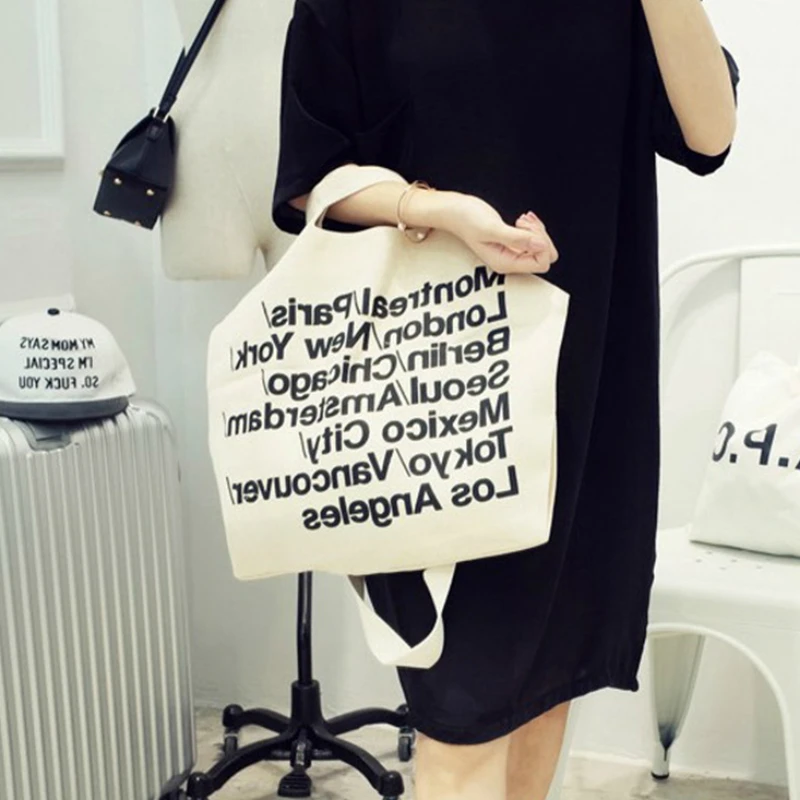 2017 Autumn Winter New Fashion Women Female Casual Simple Cute Shopping Bags Shoulder Bags Letters Black and White Canvas Bag
2017 Autumn Winter New Fashion Women Female Casual Simple Cute Shopping Bags Shoulder Bags Letters Black and White Canvas Bag