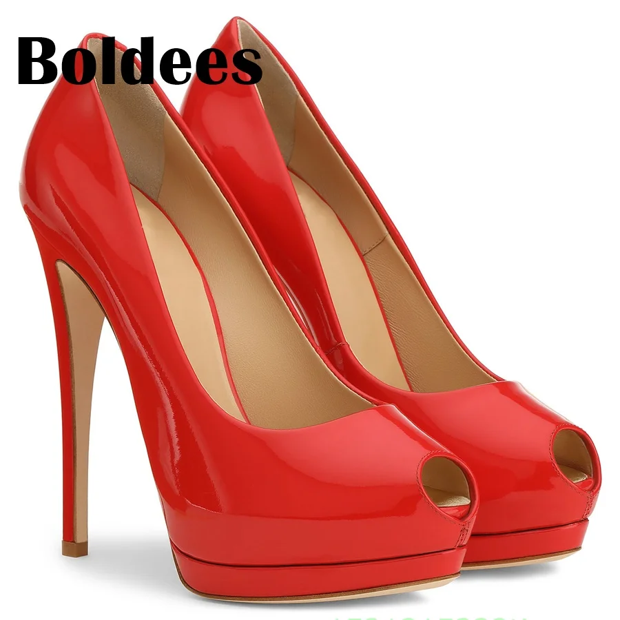 Boldee Women's Party Wedding Thin Heels Super high heel Pumps 14cm Peep Toe Platform Elegant women pumps
Boldee Women's Party Wedding Thin Heels Super high heel Pumps 14cm Peep Toe Platform Elegant women pumps