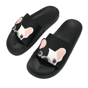 Cute Cartoon Dog Women Slides 2018 Fashion Pu Leather Beach Shoes Woman Flat Heels Flip Flops Barefoot Slippers Woman
Cute Cartoon Dog Women Slides 2018 Fashion Pu Leather Beach Shoes Woman Flat Heels Flip Flops Barefoot Slippers Woman