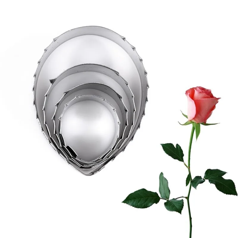 TOP!-4pcs/Set Rose Leaves Serrated Lines Stainless Steel Pastry Cutters Cookie Cutter Cupcake Baking Cake Cream Decoration
TOP!-4pcs/Set Rose Leaves Serrated Lines Stainless Steel Pastry Cutters Cookie Cutter Cupcake Baking Cake Cream Decoration