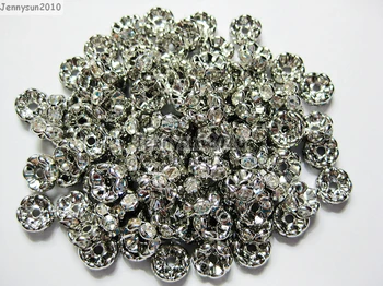 200pcs/lot 6mm Top Quality Czech Clear Crystal Rhinestone Pave Wavy Rondelle Metal Pewter Plated Spacer Loose Beads Jewelry
200pcs/lot 6mm Top Quality Czech Clear Crystal Rhinestone Pave Wavy Rondelle Metal Pewter Plated Spacer Loose Beads Jewelry