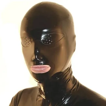 New Anatomical Latex Mask Black Rubber Fetish Latex Hoods Masks man women Condom Rubber customized catsuit Sexy costume
New Anatomical Latex Mask Black Rubber Fetish Latex Hoods Masks man women Condom Rubber customized catsuit Sexy costume