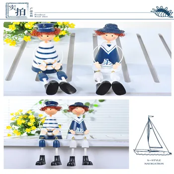 2pcs/setsSitting Mediterranean style naval doll Navy outseam doll Resin crafts home decoration christmas gift for home decorate 
2pcs/setsSitting Mediterranean style naval doll Navy outseam doll Resin crafts home decoration christmas gift for home decorate