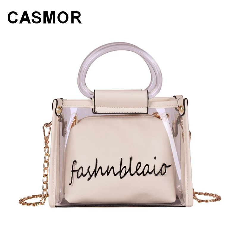 CASMOR 2019 Fashion Women Handbags Brand Mini Small Summer Clear Transparent Cute Composite Bag Crossbody Shoulder Bag Female
CASMOR 2019 Fashion Women Handbags Brand Mini Small Summer Clear Transparent Cute Composite Bag Crossbody Shoulder Bag Female