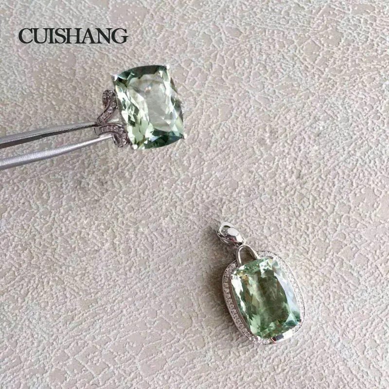 CSJ Big Stone Fashion Genuine Green Amethyst Jewelry sets 925 Sterling Silver Women and Lady Wedding Engagment Party Gift box
CSJ Big Stone Fashion Genuine Green Amethyst Jewelry sets 925 Sterling Silver Women and Lady Wedding Engagment Party Gift box