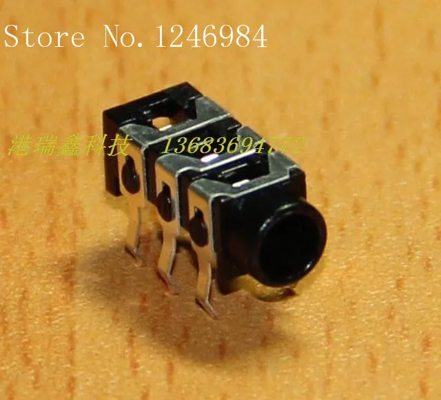 

[SA]3.5 pairs of channel stereo headphone jack DC connector socket ST-009 Hong Kong Ruixin Earphone JACK---200pcs/lot