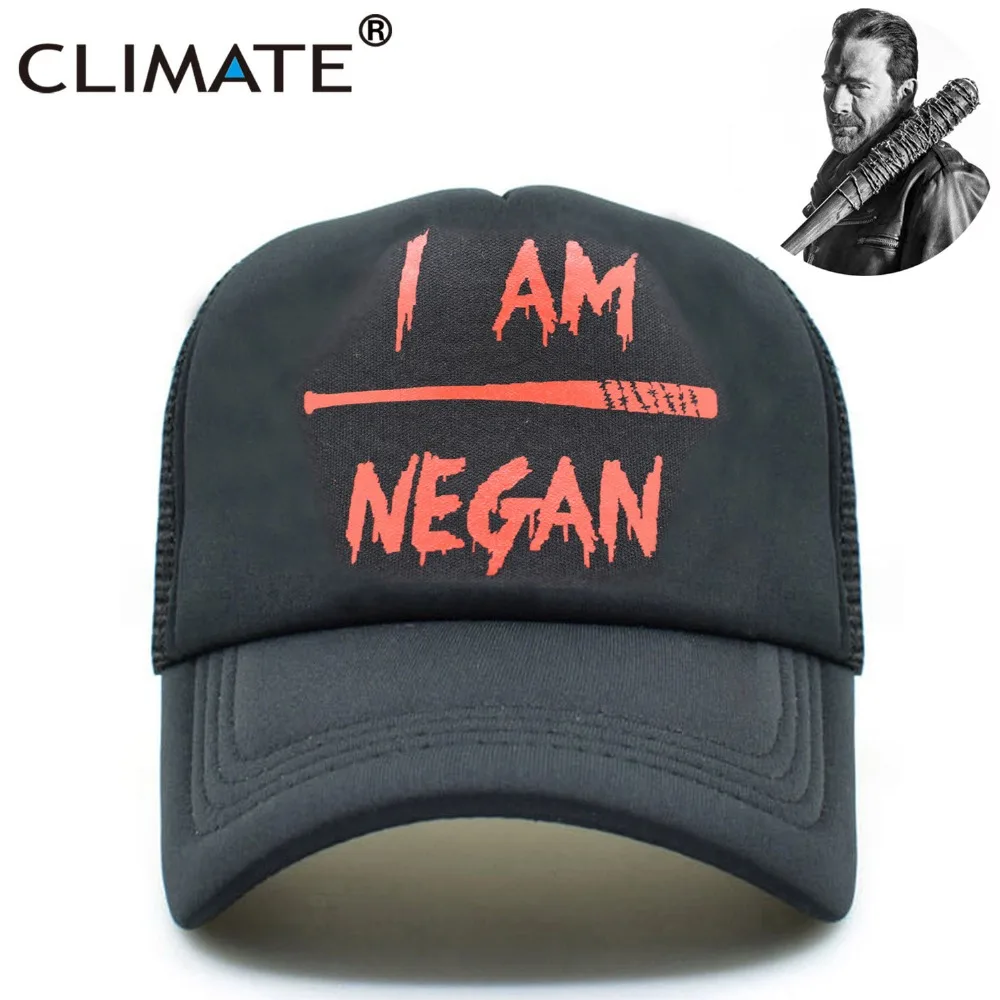 CLIMATE The Walking Die Negan Trucker Cap Team Negan Summer Cap Cool Black Mesh Caps Adjustable Men Women Net Caps Hats for Men
CLIMATE The Walking Die Negan Trucker Cap Team Negan Summer Cap Cool Black Mesh Caps Adjustable Men Women Net Caps Hats for Men
