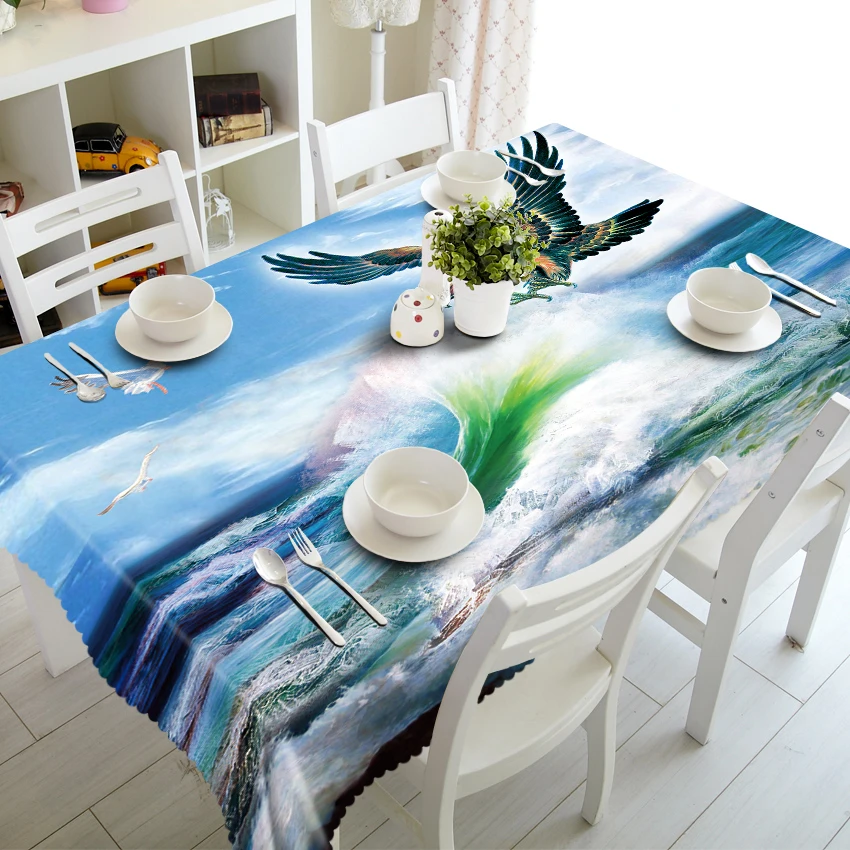 Custom Polyester Cotton Tablecloth Marine 3D Pattern Waterproof Thick Rectangular Wedding Table Cloth Decoration
Custom Polyester Cotton Tablecloth Marine 3D Pattern Waterproof Thick Rectangular Wedding Table Cloth Decoration