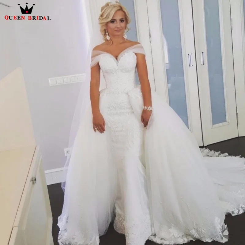 Mermaid Detachable Skirt Tulle Lace Sexy Romantic Long Bridal Wedding Dresses 2020 New Fashion Wedding Gown Custom Made YB91
Mermaid Detachable Skirt Tulle Lace Sexy Romantic Long Bridal Wedding Dresses 2020 New Fashion Wedding Gown Custom Made YB91