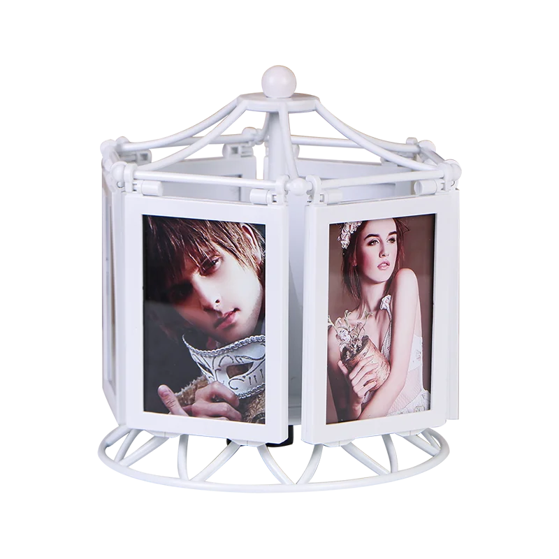 Multi-functional Rotating Music Box Photo Frame Pendulum Creative 5 Inch Photo Frame Children's Wedding Photos Frames Decoration
Multi-functional Rotating Music Box Photo Frame Pendulum Creative 5 Inch Photo Frame Children's Wedding Photos Frames Decoration
