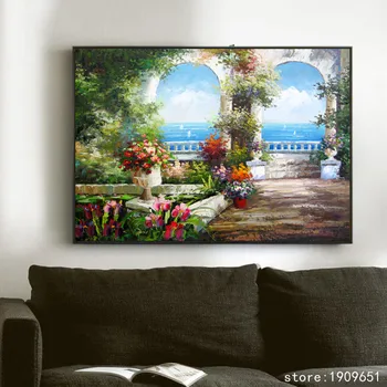 cotton no frame Mediterranean sea flowers garden canvas printings oil painting printed on cotton wall art decoration pictures
cotton no frame Mediterranean sea flowers garden canvas printings oil painting printed on cotton wall art decoration pictures