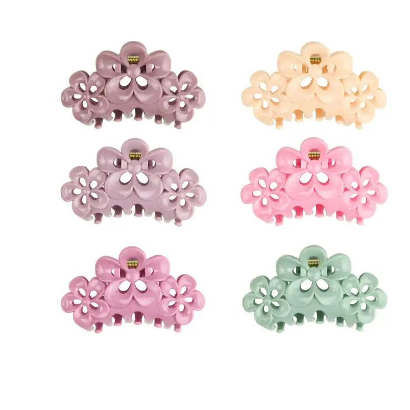 2019 New Summer Hairdress For Women Scrub Colorful Frosted Flower Plastic Hair Claw Clips Hollow Out Carving Crab Hair Clamps
2019 New Summer Hairdress For Women Scrub Colorful Frosted Flower Plastic Hair Claw Clips Hollow Out Carving Crab Hair Clamps