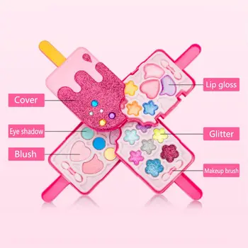 Ice Cream Makeup Cosmetic Eyeshadow Palette Blusher Lip Gloss Set for Girls Princess Pretend Play Toy
Ice Cream Makeup Cosmetic Eyeshadow Palette Blusher Lip Gloss Set for Girls Princess Pretend Play Toy