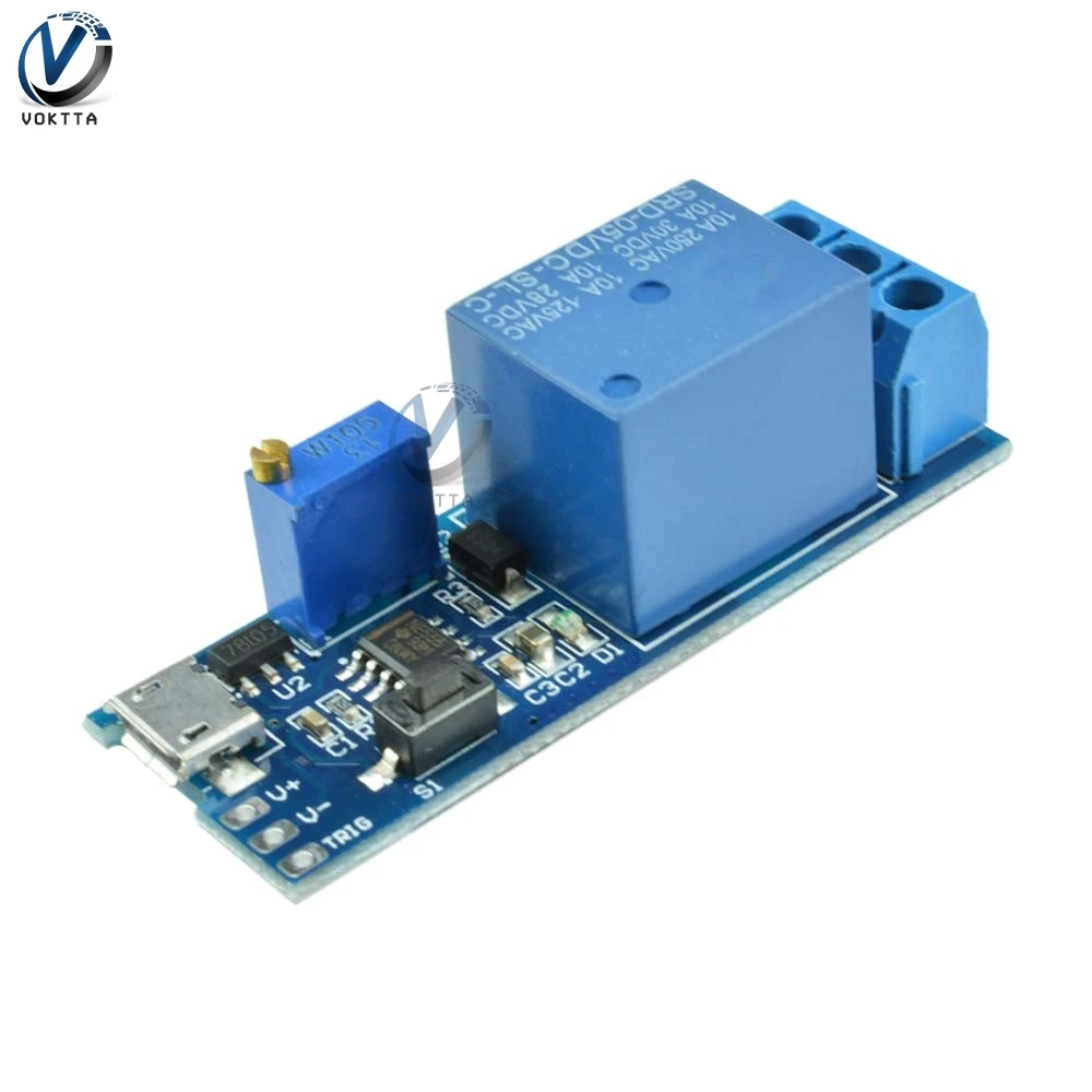 5-30V Relay Micro USB Power Adjustable Timer Delay Relay Timing Control Module Trigger Delay Switch Module Thermal for Arduino
5-30V Relay Micro USB Power Adjustable Timer Delay Relay Timing Control Module Trigger Delay Switch Module Thermal for Arduino