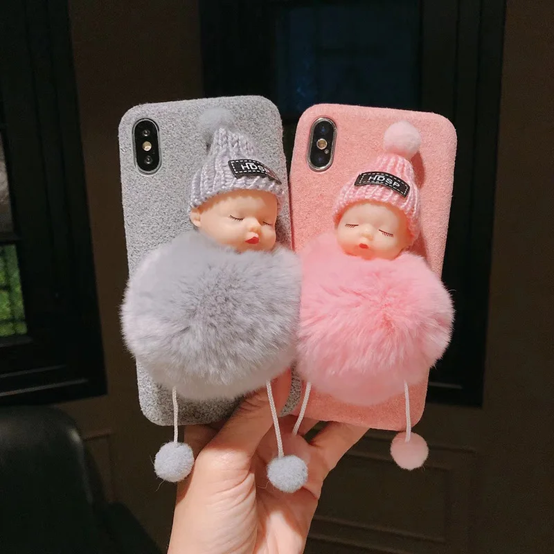 Cute Cartoon Sleeping Baby Plush Ball Case for iPhone Xr XS Max Warm Fuzzy Soft Cover for iPhone 11Pro 8 7 6 Plus christmas gift
Cute Cartoon Sleeping Baby Plush Ball Case for iPhone Xr XS Max Warm Fuzzy Soft Cover for iPhone 11Pro 8 7 6 Plus christmas gift