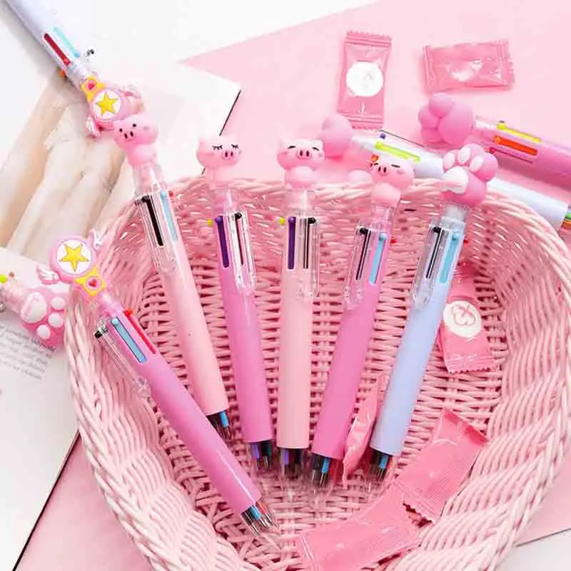 1 Pcs Kawaii Cute Pig 6 Colors Ballpoint Pen Heart Paw Pig Maigic Sakura Wing Office School Supplies Gift Papelaria Escola
1 Pcs Kawaii Cute Pig 6 Colors Ballpoint Pen Heart Paw Pig Maigic Sakura Wing Office School Supplies Gift Papelaria Escola