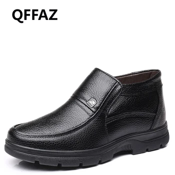 QFFAZ New Handmade men shoes winter boots men genuine leather Snow Men Boots Ankle Boots For Men Plus size 38-48
QFFAZ New Handmade men shoes winter boots men genuine leather Snow Men Boots Ankle Boots For Men Plus size 38-48