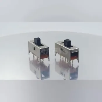 SS-24H01 2P4T Double pole four throw 4 position slide switch 10 pin DIP type with 4 fixed pin handle heights can be customized 
SS-24H01 2P4T Double pole four throw 4 position slide switch 10 pin DIP type with 4 fixed pin handle heights can be customized