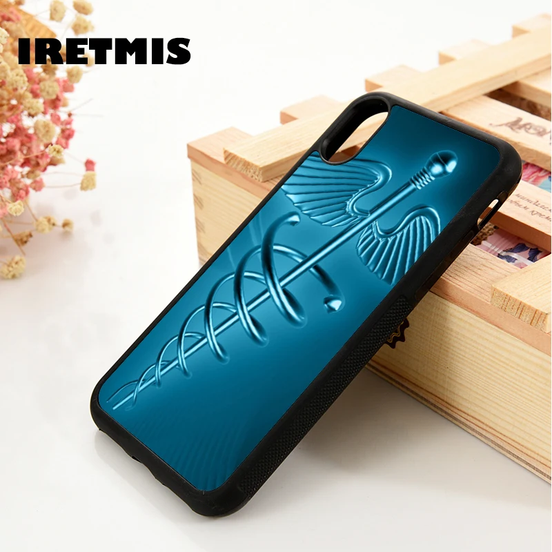 Iretmis 5 5S SE 6 6S Soft TPU Silicone Rubber phone case cover for iPhone 7 8 plus X Xs Max XR Medical Caduceus Symbol EMT RN MD
Iretmis 5 5S SE 6 6S Soft TPU Silicone Rubber phone case cover for iPhone 7 8 plus X Xs Max XR Medical Caduceus Symbol EMT RN MD