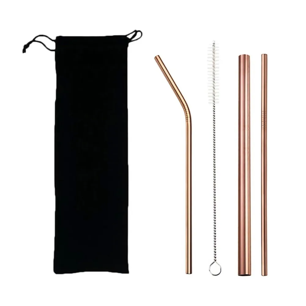 AIHOME Reusable Straw High Quality 304 Stainless Steel Metal Smoothies Drinking Straws Set With Cleaner Brush and Bag
AIHOME Reusable Straw High Quality 304 Stainless Steel Metal Smoothies Drinking Straws Set With Cleaner Brush and Bag