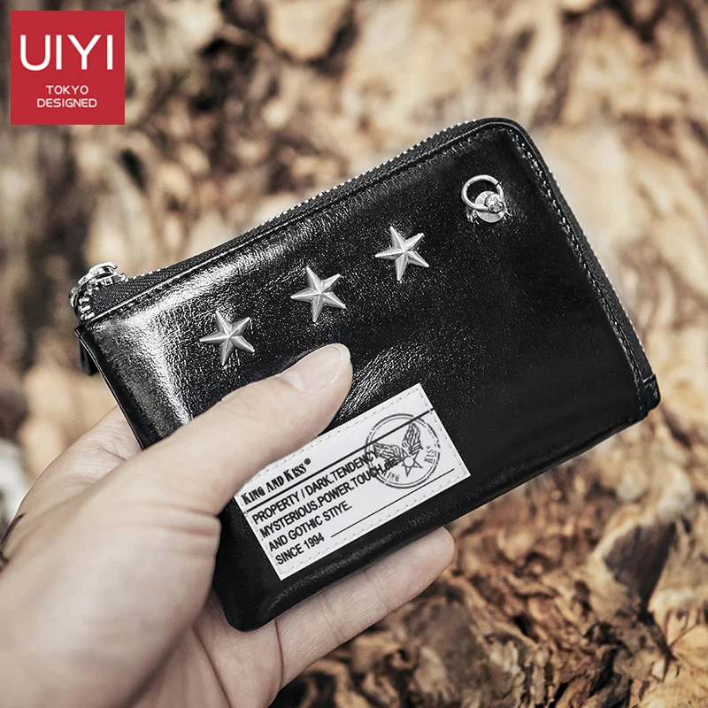 Brand Genuine Leather Men Wallet with Card Holder Man Luxury Short Wallet rivet Purse Zipper Wallets Casual Standard Wallets men
Brand Genuine Leather Men Wallet with Card Holder Man Luxury Short Wallet rivet Purse Zipper Wallets Casual Standard Wallets men