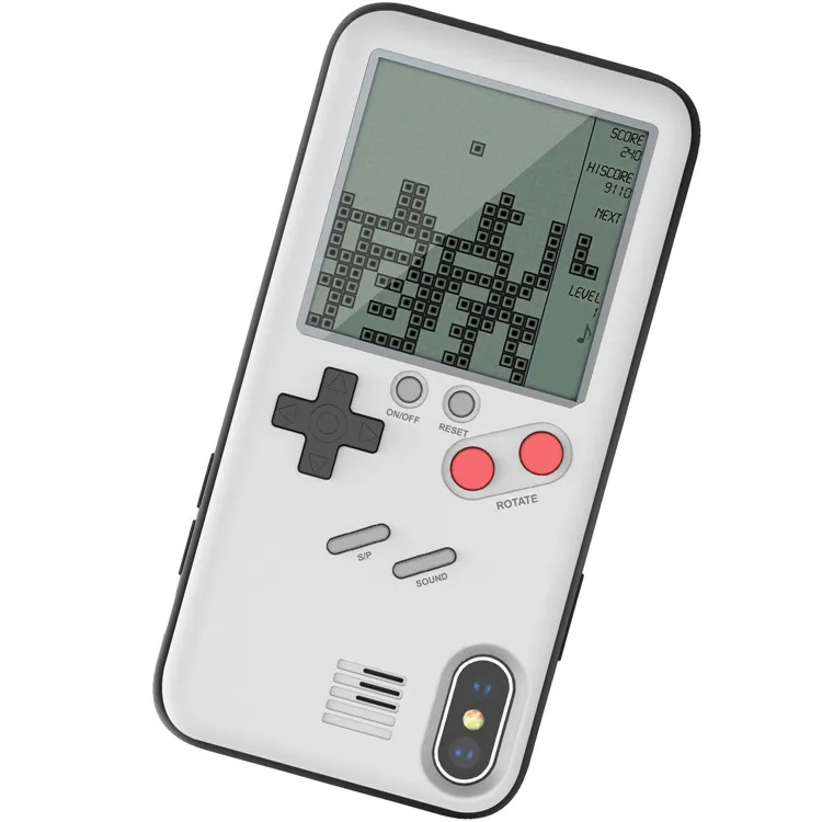 Gameboy Cell Phones Case Playable Case with Built-in Tank War Tetris Game Phones Case
Gameboy Cell Phones Case Playable Case with Built-in Tank War Tetris Game Phones Case