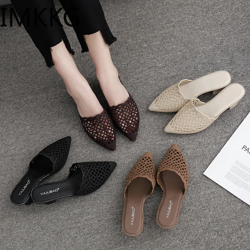 Plus Size 41 jelly shoes women korean pointy thick heel slides summer hollow slippers woman high heels beach sandals F90243
Plus Size 41 jelly shoes women korean pointy thick heel slides summer hollow slippers woman high heels beach sandals F90243