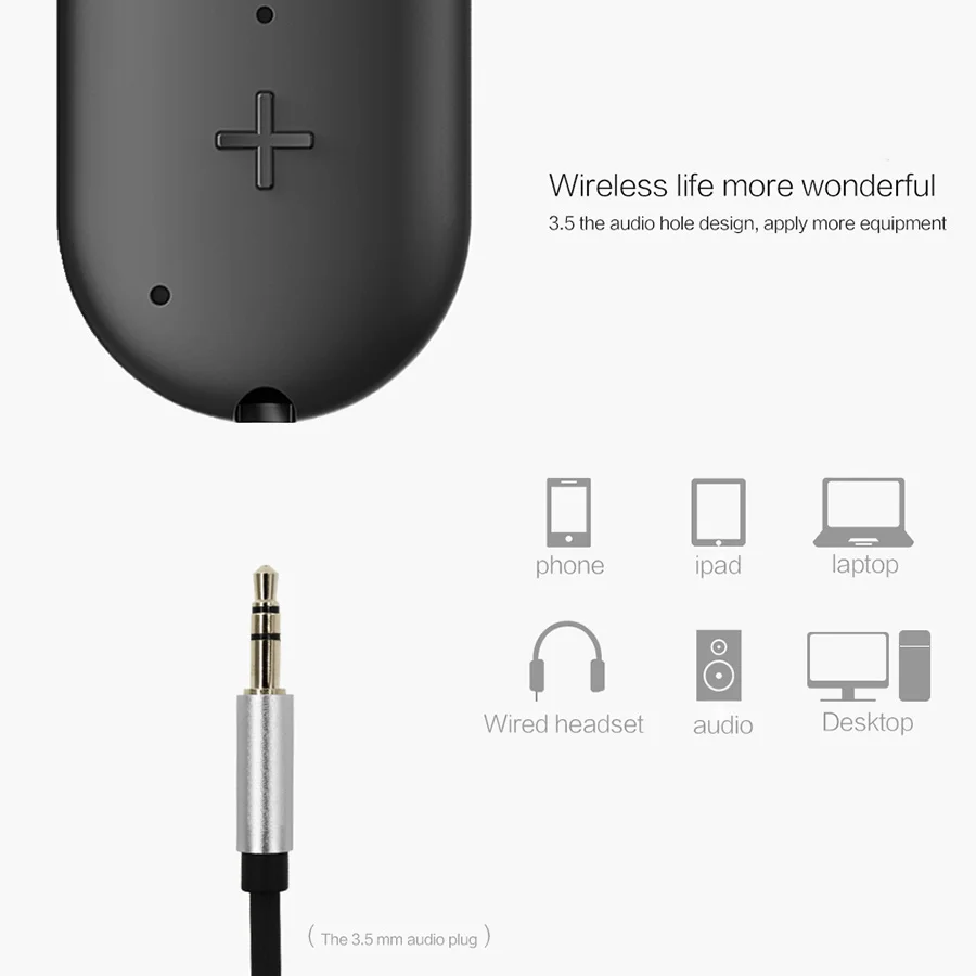 R8 Bluetooth 4.1 Receiver Wireless Audio Receiver AUX 3.5mm Music Box Adapter with Microphone with Clip for Headphone Speaker
R8 Bluetooth 4.1 Receiver Wireless Audio Receiver AUX 3.5mm Music Box Adapter with Microphone with Clip for Headphone Speaker