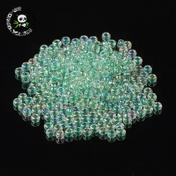 pandahall 11/0 AB Color Plated Transparent Glass Seed Beads Grade A Inside Color for Jewelry Making DIY 2.3x1.5mm, Hole: 1mm;
pandahall 11/0 AB Color Plated Transparent Glass Seed Beads Grade A Inside Color for Jewelry Making DIY 2.3x1.5mm, Hole: 1mm;