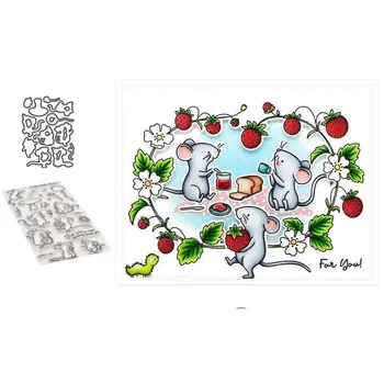 Mouse NO.2 Metal Cutting Dies and clear stamps DIY Scrapbooking Card Stencil Paper Card Album Decoration Paper 
Mouse NO.2 Metal Cutting Dies and clear stamps DIY Scrapbooking Card Stencil Paper Card Album Decoration Paper