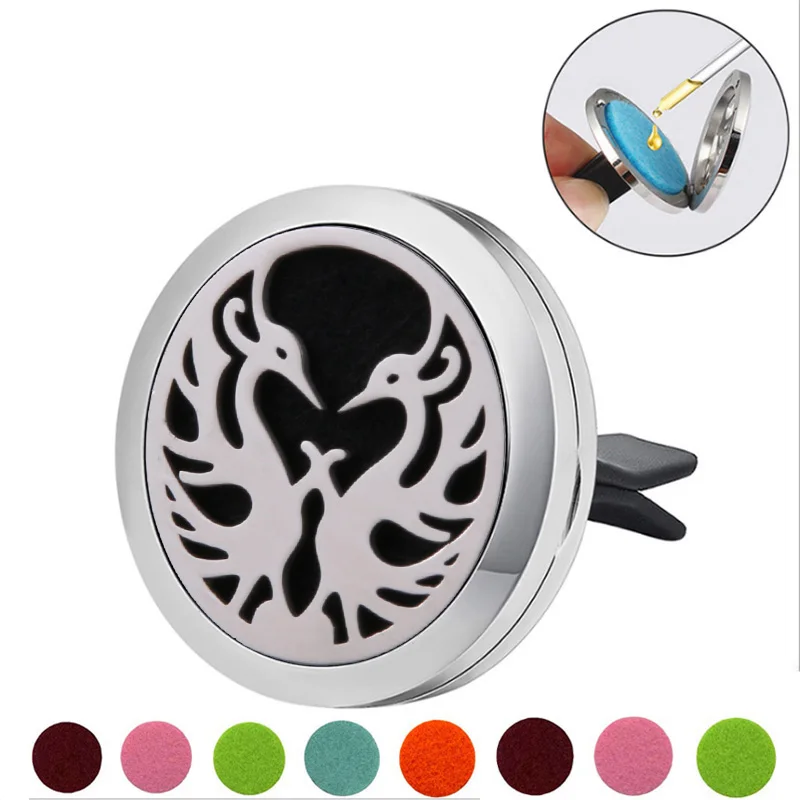 Pair of bird Stainless Steel Car Air Freshener Perfume Essential Oil Diffuser Locket Random Send 1pcs Oil Pads Gift Girl Jewelry 
Pair of bird Stainless Steel Car Air Freshener Perfume Essential Oil Diffuser Locket Random Send 1pcs Oil Pads Gift Girl Jewelry