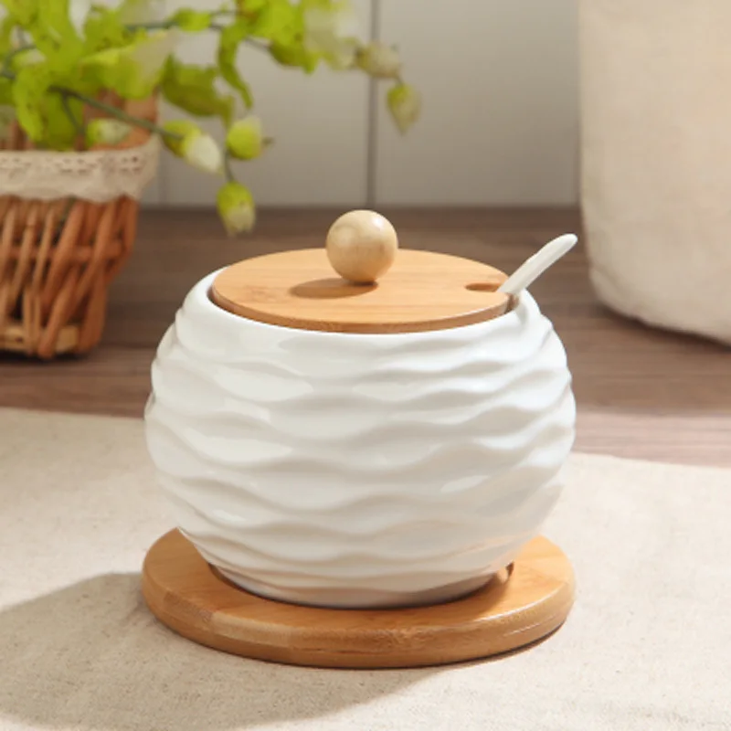 Creative Multifunctional Cruet Spice Jar Bottles Sugar Bowl Ceramic Salt Cans Kitchen Seasoning Box Storage Tank R758
Creative Multifunctional Cruet Spice Jar Bottles Sugar Bowl Ceramic Salt Cans Kitchen Seasoning Box Storage Tank R758