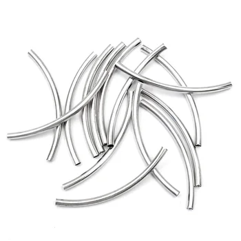 50pcs 3X50mm White K Curved Tube Spacer Beads Connectors Jewelry Findings For Bracelets Necklace Diy Jewelry Making Accessories
50pcs 3X50mm White K Curved Tube Spacer Beads Connectors Jewelry Findings For Bracelets Necklace Diy Jewelry Making Accessories