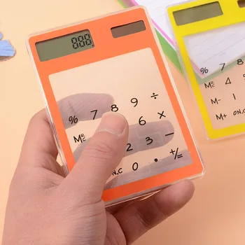 Mini Transparent Calculator LCD Solar Touch Screen Office Counter Calculating Tool High Quality
Mini Transparent Calculator LCD Solar Touch Screen Office Counter Calculating Tool High Quality