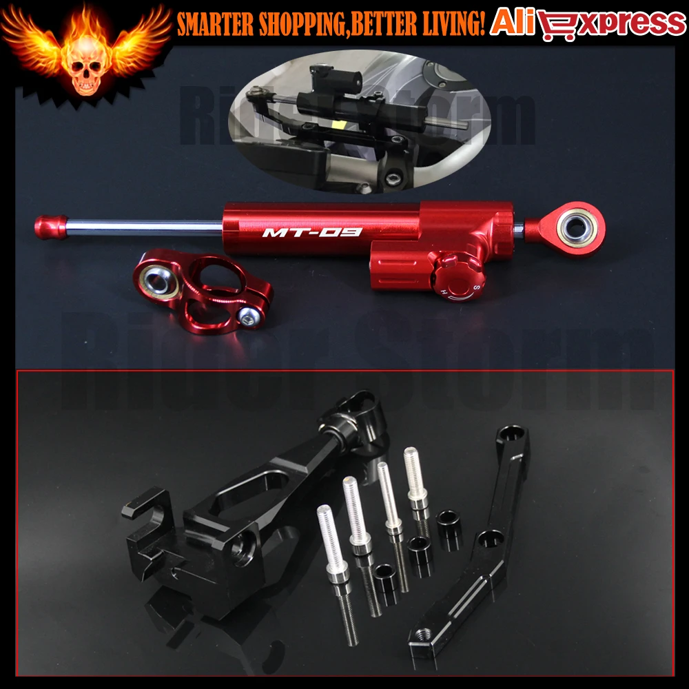 For YAMAHA MT-09 FZ-09 MT 09 2013-2016 2014 2015 Motorcycle adjustable Linear Reversed Steering Damper with bracket Support
For YAMAHA MT-09 FZ-09 MT 09 2013-2016 2014 2015 Motorcycle adjustable Linear Reversed Steering Damper with bracket Support