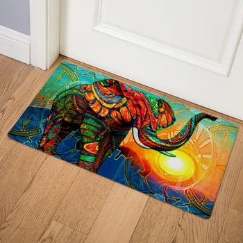 Colorful Fantasy Elephant Floor Mat Kitchen Bathroom Non-slip Door Mats 46*76 PVC Leather Home Decor Wild Animal Print Rugs
Colorful Fantasy Elephant Floor Mat Kitchen Bathroom Non-slip Door Mats 46*76 PVC Leather Home Decor Wild Animal Print Rugs