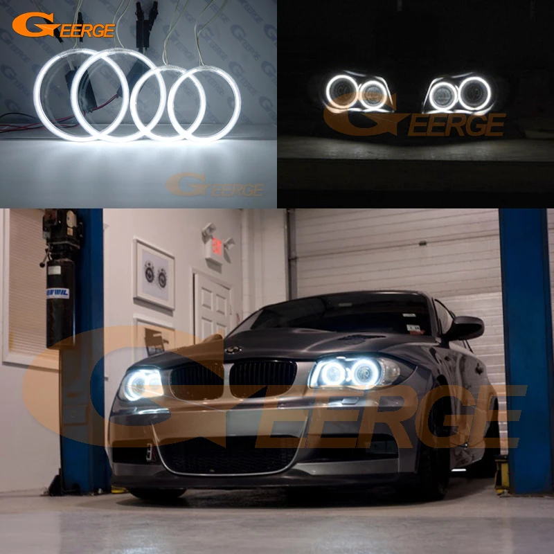 H7 100W COB LED Headlight Bulbs Pair Canbus For BMW 1 Series E81 2004-2012