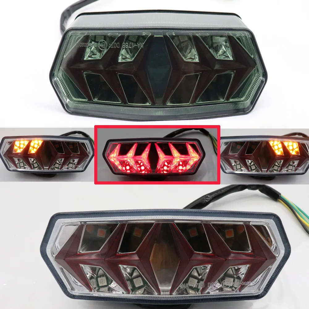 LED Motorcycle Black Tail Brake Turn Signals Light For Honda Grom MSX 125 CBR650F CTX700 CTX700N Turn Signal Indicator 
LED Motorcycle Black Tail Brake Turn Signals Light For Honda Grom MSX 125 CBR650F CTX700 CTX700N Turn Signal Indicator