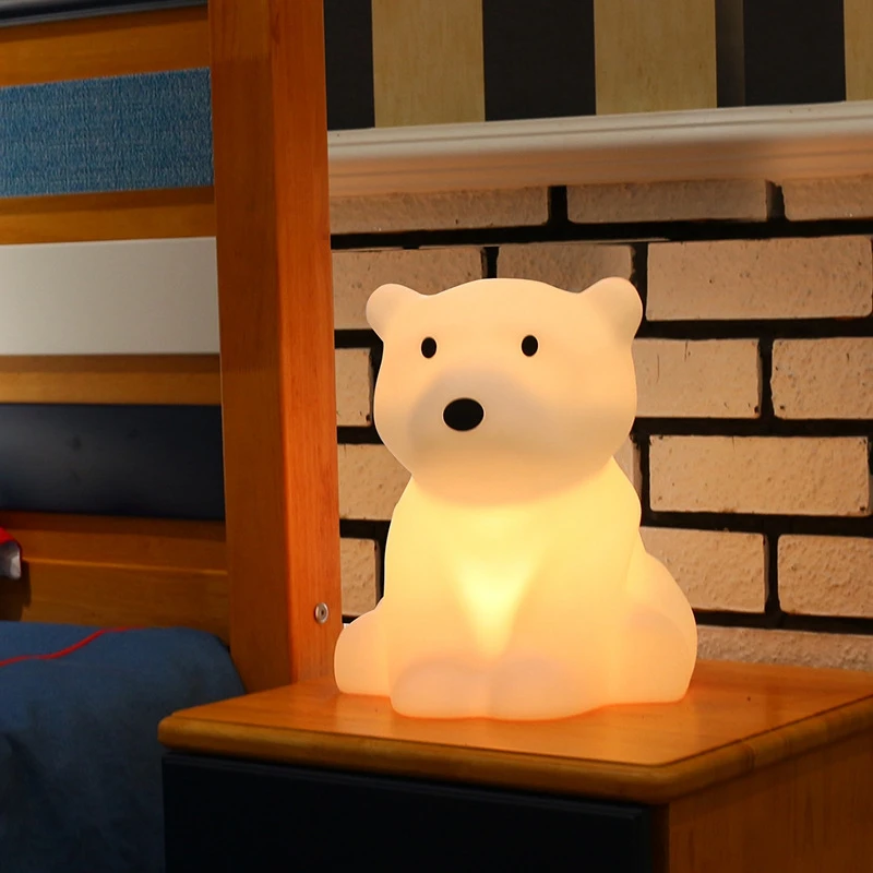 Polar Bear LED Night Light Swivel Dimmable Novel Gift for Kids Sleeping Warm White Baby Lamp Silicone Indoor Decoration Light
Polar Bear LED Night Light Swivel Dimmable Novel Gift for Kids Sleeping Warm White Baby Lamp Silicone Indoor Decoration Light