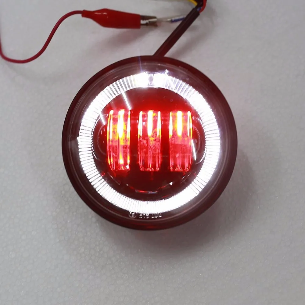 Pair for Round 4.5'' Motorcycle Fog Lights LED Angel Eyes Fog Lights with DRL Turn Signal Lights RED Demon LED Fog Light
Pair for Round 4.5'' Motorcycle Fog Lights LED Angel Eyes Fog Lights with DRL Turn Signal Lights RED Demon LED Fog Light
