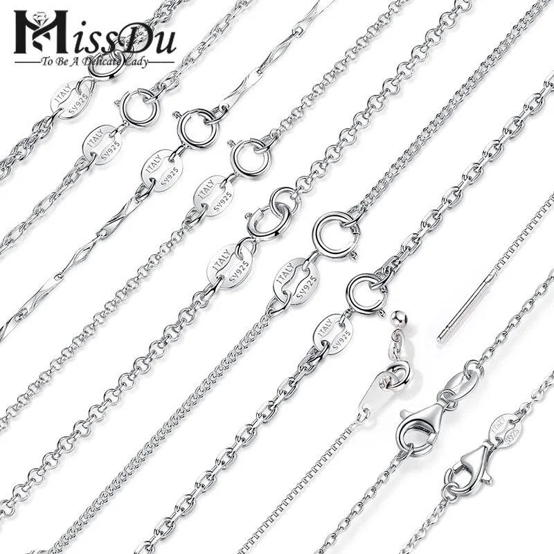 Classic Basic Chain 100% 925 Sterling Silver Lobster Clasp Adjustable Necklace Chain Fashion Jewelry SCA009-45
Classic Basic Chain 100% 925 Sterling Silver Lobster Clasp Adjustable Necklace Chain Fashion Jewelry SCA009-45