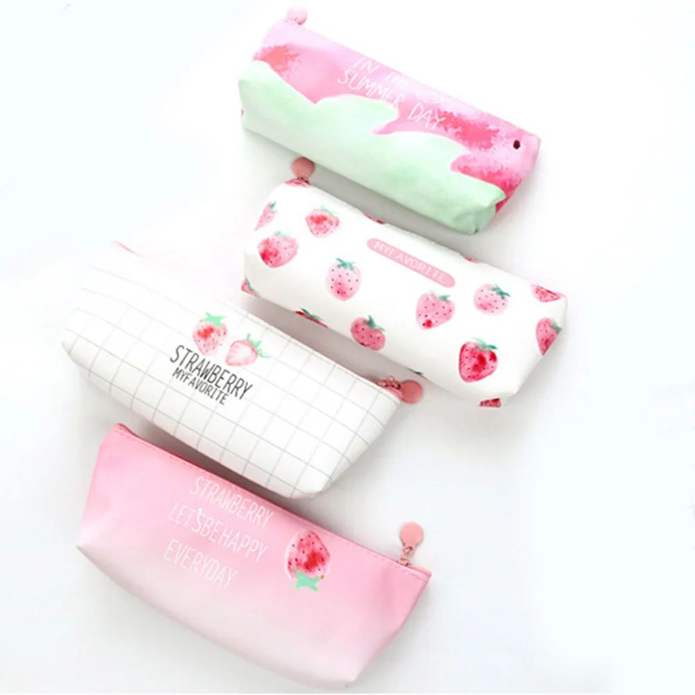 1 Pcs Pink Pencil Case PU Leather Pencil Case Lovely Strawberry Fruit Pattern Handbag Stationery Pen Case Office School Supplies
1 Pcs Pink Pencil Case PU Leather Pencil Case Lovely Strawberry Fruit Pattern Handbag Stationery Pen Case Office School Supplies