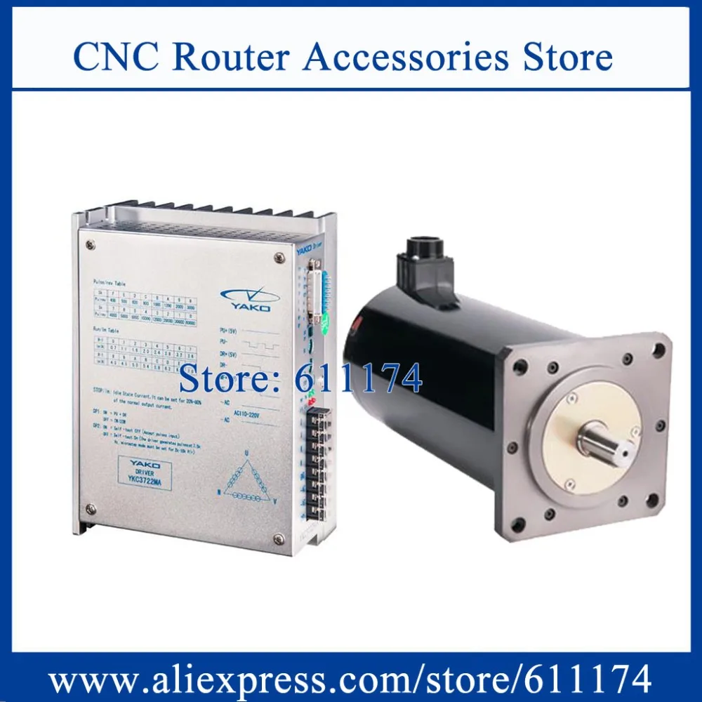New YAKO Large Torque 3 phase stepper motor 36N.m 6A 130 cnc stepping Motor YK31323A + YKC3722MA Driver
New YAKO Large Torque 3 phase stepper motor 36N.m 6A 130 cnc stepping Motor YK31323A + YKC3722MA Driver