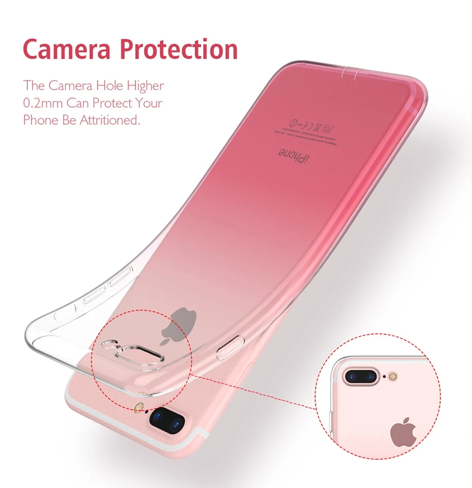 Ultra Thin Soft Colorful TPU Back Phone Cases For iPhone Models Sadoun.com