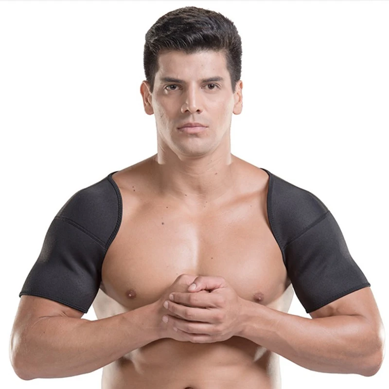 Black Double Shoulder Support Neoprene Protector Wrap Brace Breathable Shoulder Belt
Black Double Shoulder Support Neoprene Protector Wrap Brace Breathable Shoulder Belt