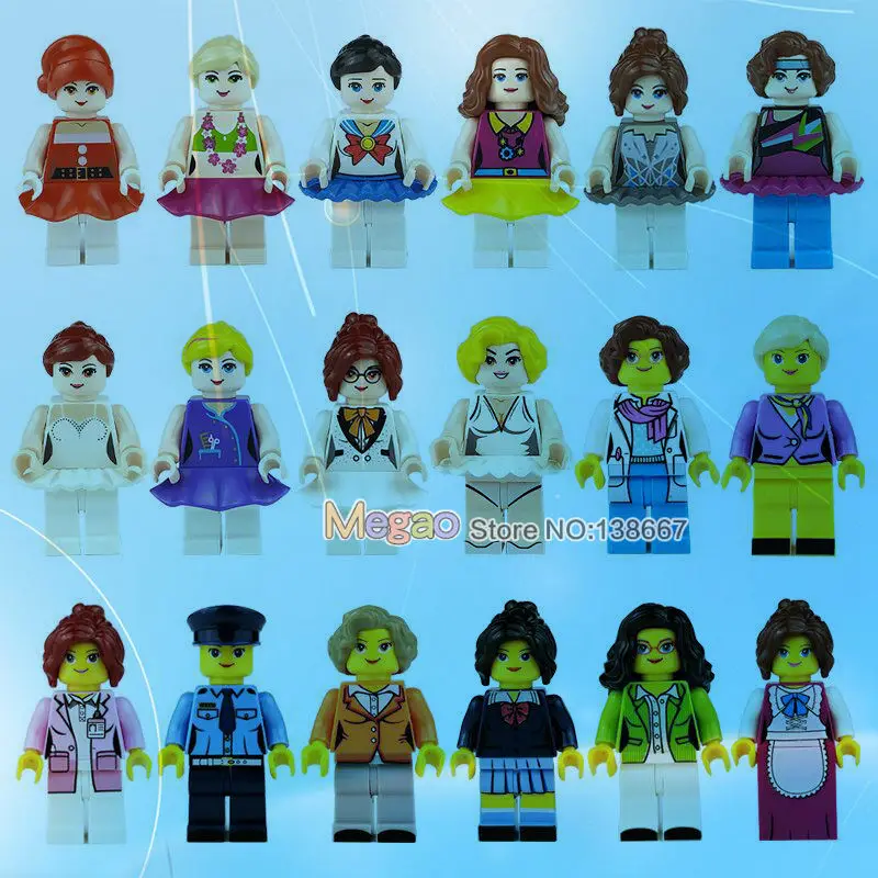 1 Lot of NEW Models DIY Cartoon Girl Uniform Cosplay Doctor Teacher Student Nurse Series Humanoid Building Blocks Toys for Kids
1 Lot of NEW Models DIY Cartoon Girl Uniform Cosplay Doctor Teacher Student Nurse Series Humanoid Building Blocks Toys for Kids