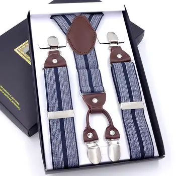 Fashion Men 4 Clips-on Braces Vintage Mens Suspender for Trousers Husband Male Suspensorio for Skirt 110cm
Fashion Men 4 Clips-on Braces Vintage Mens Suspender for Trousers Husband Male Suspensorio for Skirt 110cm